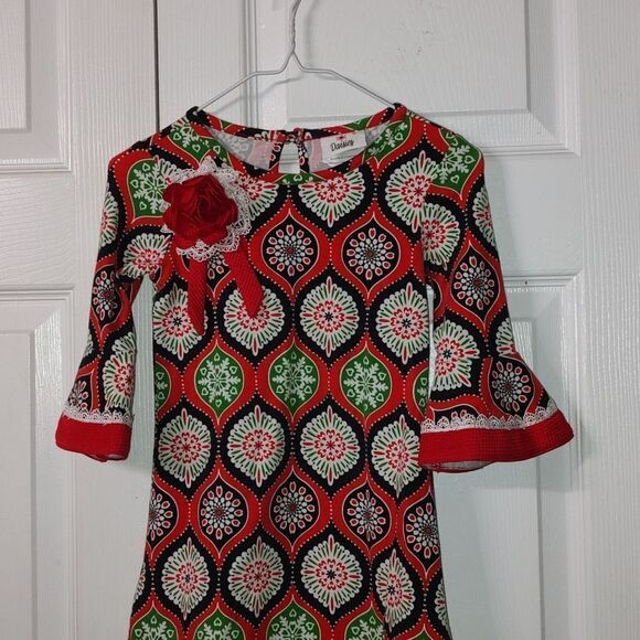 Counting Daisies holiday Christmas party dress Sz 4T - Picture 3 of 5